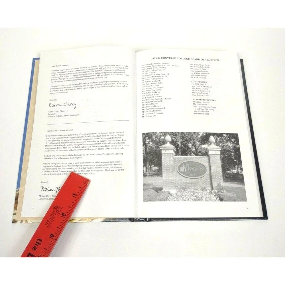 Converse College Alumnae Directory 2004 Spartanburg South Carolina Hardcover
